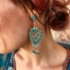 The Ranch House Jewelry Zuni Turquoise Chandelier Earrings