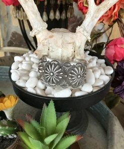 The Ranch House Large Repousse Cuff Bracelet