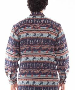 Scully Men's Southwest Western Shirt Jacket Tops