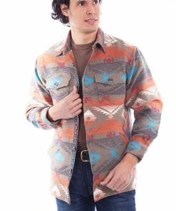 Tops Scully Men's Southwest Aztec Shirt Jacket
