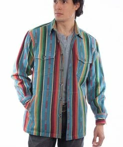 Scully Men's Serape Shirt Jacket Tops
