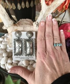 The Ranch House 2 Piece Stamped Concho Earrings Jewelry