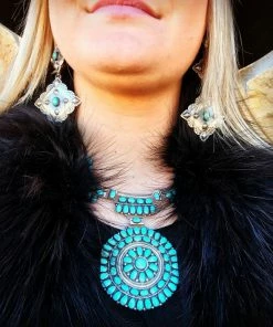 The Ranch House Sterling Silver VIntage 2 Tier Drop Diamond Shaped Earrings