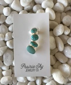 The Ranch House Prairie Sky Turquoise Ear Cuff Turquoise/Silver