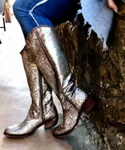 The Ranch House Liberty Black Cabra Buffed Metal Boot Collections