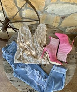 The Ranch House Steve Madden Diana Pink Ombre Bootie