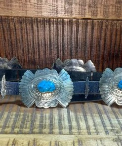 The Ranch House Barbosa Feathered Turquoise Belt
