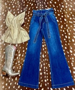 Sneak Peak Bottoms Tied Up Jeans