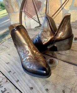 The Ranch House Sale Corral Antique Amber Bootie
