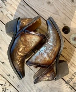 The Ranch House Sale Corral Antique Amber Bootie