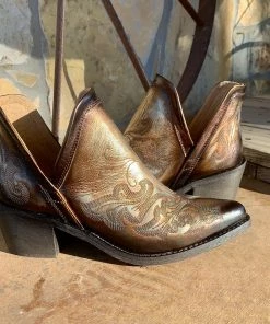The Ranch House Sale Corral Antique Amber Bootie