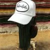 The Ranch House "Lakeaholic" White Baseball Cap Hats