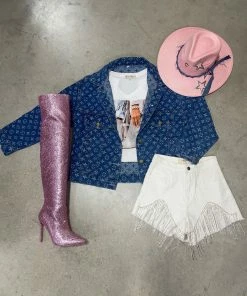 Helen's Heart Women LV Inspired Denim Jackets