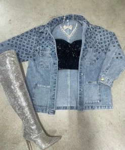 Helen's Heart Women LV Inspired Denim Jackets