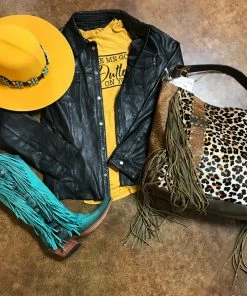 The Ranch House Scully Leather Snap Front Jacket Outerwear