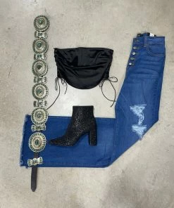 Blue Blush The Pretty Pirate Tube Top