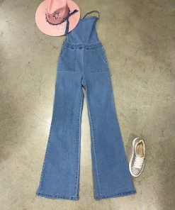 Blue Blush Criss Cross Applesauce Jumpsuit