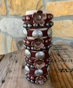 The Ranch House Studded Leather Bracelets Jewelry
