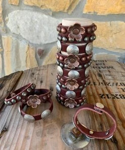 The Ranch House Studded Leather Bracelets Jewelry