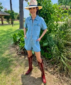 Molly Bracken Zip Me Up Romper Women