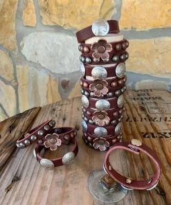 The Ranch House Studded Leather Bracelets Jewelry