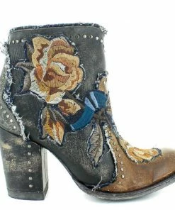 The Ranch House Collections Old Gringo Carla Floral Bootie - Denim Blue
