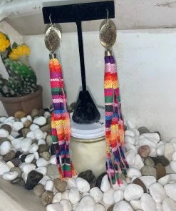 The Ranch House Barbosa Serape Fringe Earrings