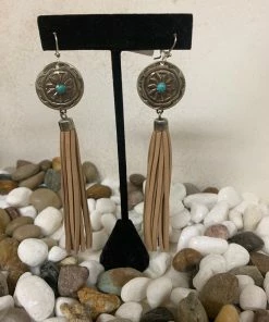 The Ranch House Accessories Barbosa Leather Fringe Earrings