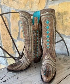 The Ranch House Corral Turquoise Diamond Boot Sale