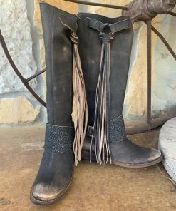 The Ranch House Sale Rainstorm Fringe Boots