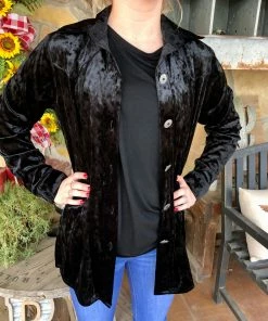 The Ranch House Silverado Velvet Long Sleeve Top 12 The Ranch House Silverado Velvet Long Sleeve Top