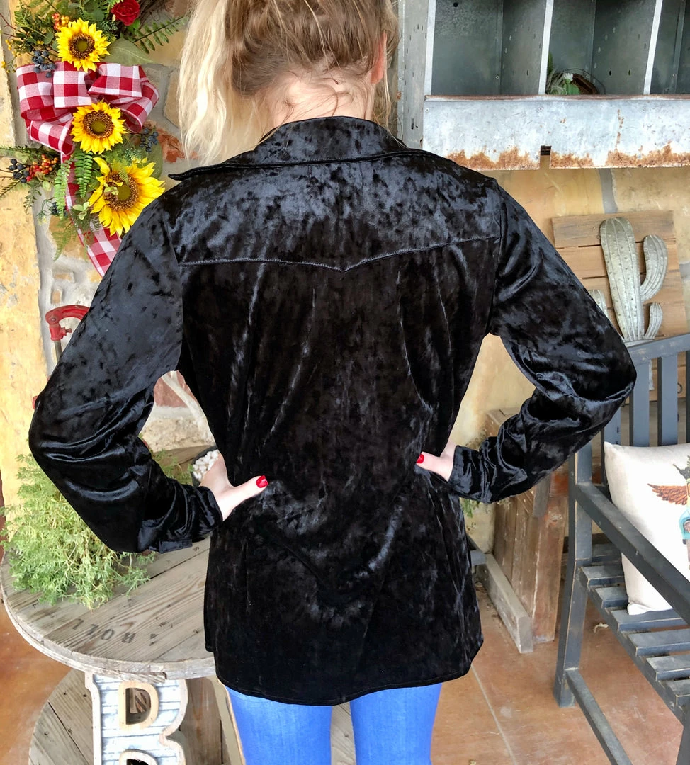 The Ranch House Silverado Velvet Long Sleeve Top 8 The Ranch House Silverado Velvet Long Sleeve Top