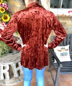 The Ranch House Silverado Velvet Long Sleeve Top 14 The Ranch House Silverado Velvet Long Sleeve Top