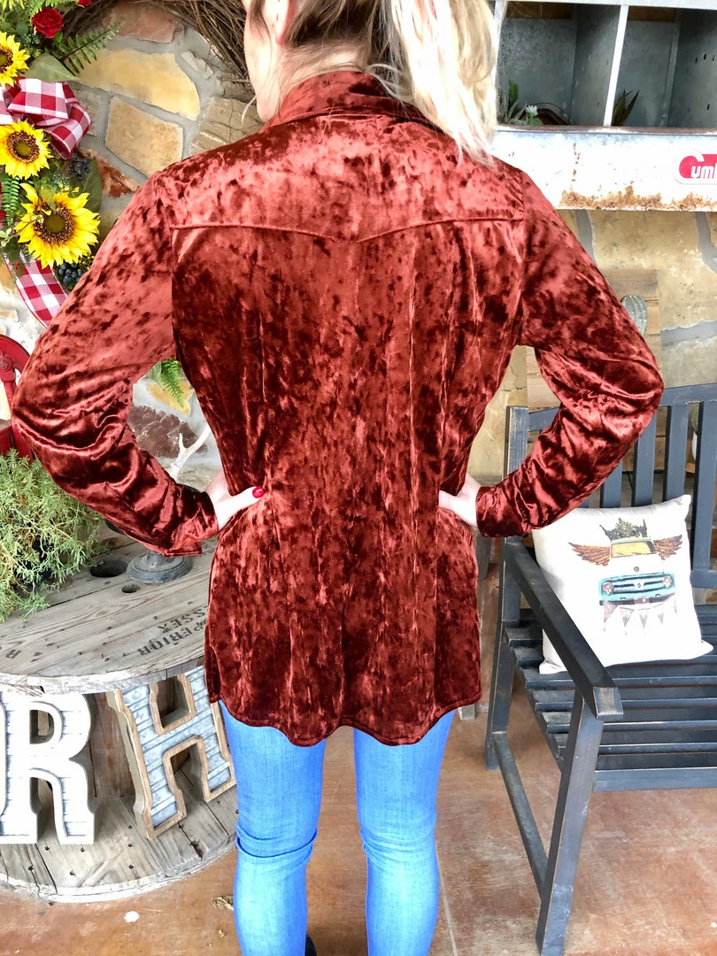 The Ranch House Silverado Velvet Long Sleeve Top 7 The Ranch House Silverado Velvet Long Sleeve Top