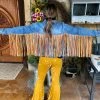 The Ranch House Scully Rainbow Fringe Denim Jacket Sale 2 The Ranch House Scully Rainbow Fringe Denim Jacket Sale