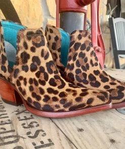 The Ranch House Ariat Dixon Haircalf Leopard Bootie Shoes