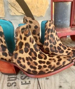 The Ranch House Ariat Dixon Haircalf Leopard Bootie Shoes