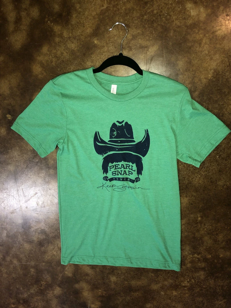 The Ranch House Green Pearl Snap Fever Tee 3 The Ranch House Green Pearl Snap Fever Tee