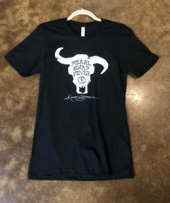 The Ranch House Black Cow Skull Pearl Snap Fever Tee Sale