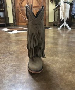 The Ranch House Sale Liberty Black Vegas Taupe Fringe Boots