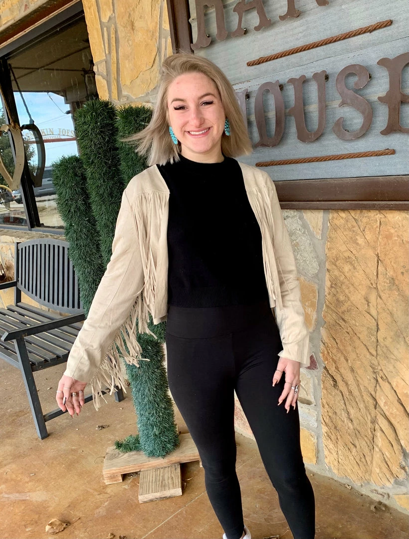 The Ranch House Saddle Up Suede Fringe Blazer Sale 6 The Ranch House Saddle Up Suede Fringe Blazer Sale