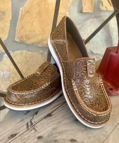 The Ranch House Ariat Brown Floral Cruiser Shoes