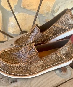 The Ranch House Ariat Brown Floral Cruiser Shoes