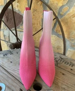 The Ranch House Steve Madden Diana Pink Ombre Bootie