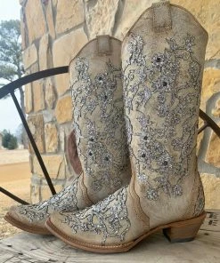 The Ranch House Corral Flower Happy Boots Collections