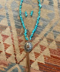 The Ranch House Concho Falls Turquoise Necklace