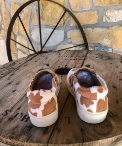 The Ranch House Cow Print Slip On Sneaker