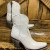 The Ranch House Corral White Booties Collections