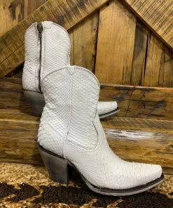 The Ranch House Corral White Booties Collections