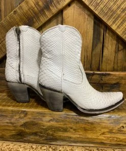 The Ranch House Corral White Booties Collections